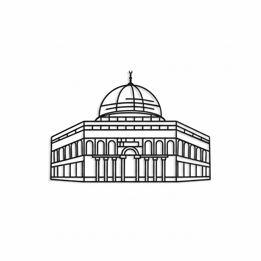 Al Aqsa Mousqe Islamic Metal Wall Art