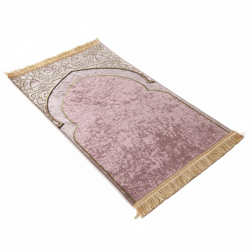 Velvet Serenity Prayer Mat – Islamic Geometric Edition