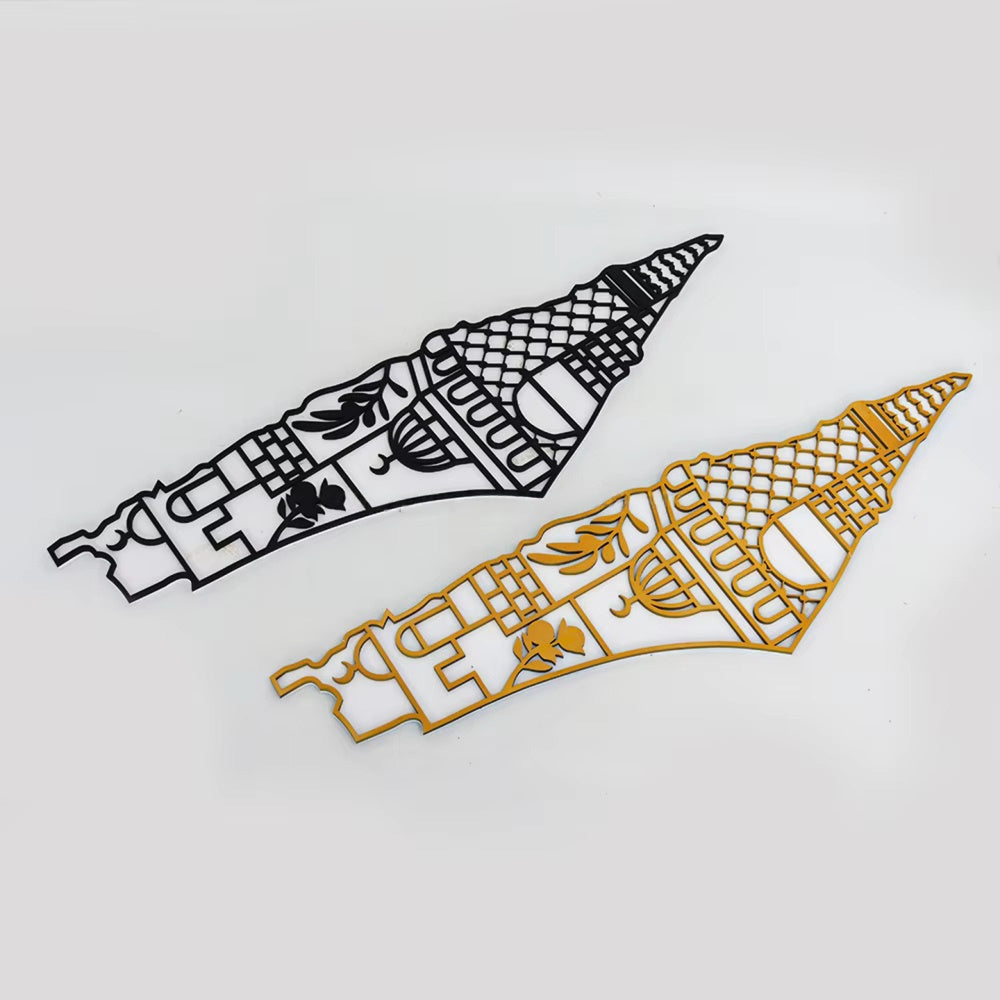 Palestine Map - UV Printed Wood